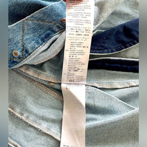 Alexander McQueen women layered peplum denim jacket NWT IT36 XS - Picture 6 of 7